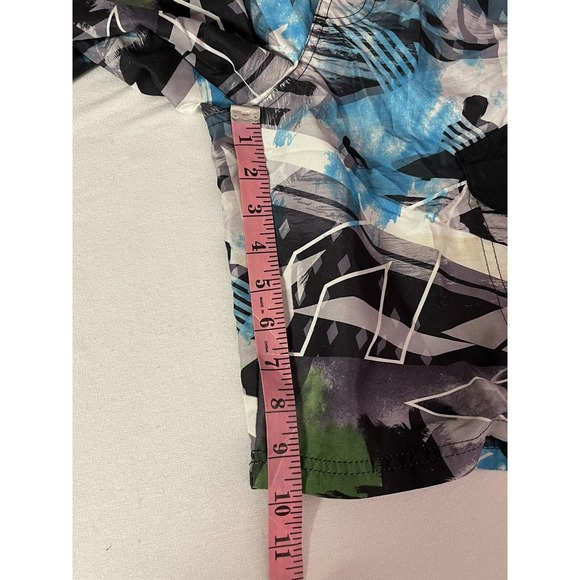 OP OCEAN PACIFIC Boy's Board Shorts Swim Trunks Size Large 10-12 Black Blue - Picture 8 of 8